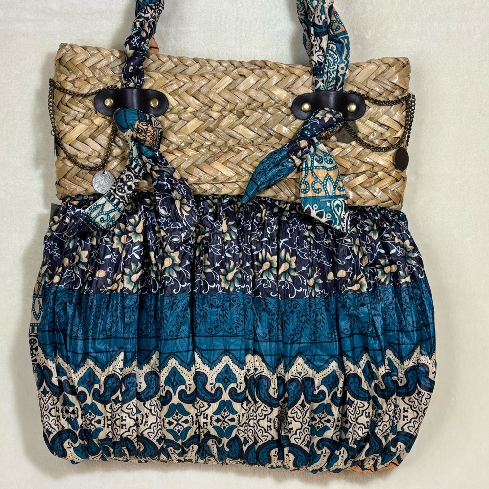 Vintage SUN ‘n’ SAND Boho Beachy Natural Tote
